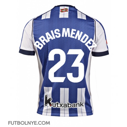 Camiseta Real Sociedad Brais Mendez #23 Primera Equipación 2025-26 manga corta